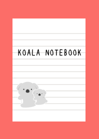 KOALA NOTEBOOK-VERMILIONj