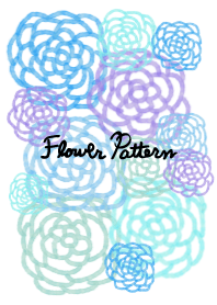 flower pattern3- watercolor-joc