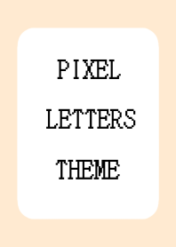 PIXEL LETTERS THEME-LIGHT PINK