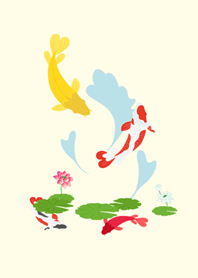 Auspicious happy carp