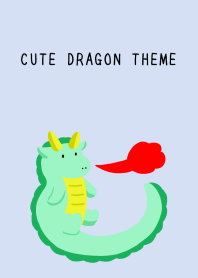 CUTE DRAGON THEMEj-BLUE GRAY