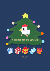 Christmas tree and a chicken design02