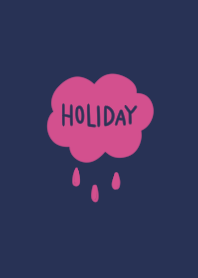 おとなカワイイ。ネイビーとピンク。くも