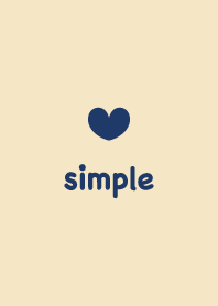 シンプルハート2＊ネイビー