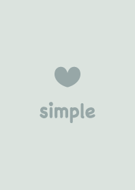 シンプルハート2＊くすみグリーン2