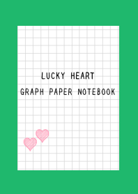 LUCKY HEART GRAPH PAPERj-GREEN-WHITE