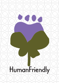 Human Friendly -Flower- Purple