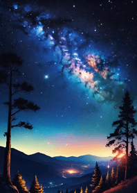 Mountain, Sea, and Moonlit Night d65882