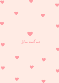 pattern heart #peachpink