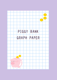 PIGGY BANK GRAPH PAPERj-DUSTY PURPLE