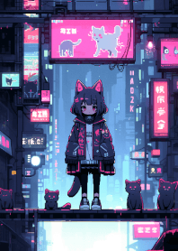 貓娘的夜晚街拍2