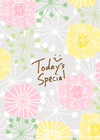 North European floral Gray smile2 Japan