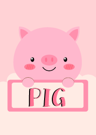 Simple Cute Love Pig Theme