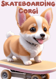 可愛小柯基犬溜滑板 VOL.3