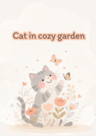 Cat in cozy garden