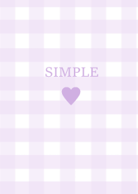 SIMPLE HEART :check purple