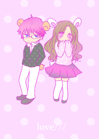 kawaii girl and boy