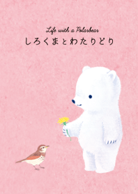 Adorable polar bear -Cute pink-