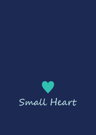 Small Heart *Navy+Mint 2*