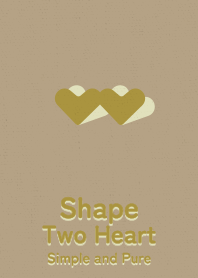 Shape Two heart mustard