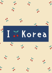 korean cherry-navy beige-