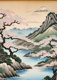 浮世繪 山海櫻花月 a3c0D5