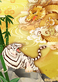 Dragons and tigers calling for luck