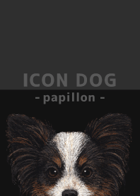 ICON DOG - Papillon - BLACK/03