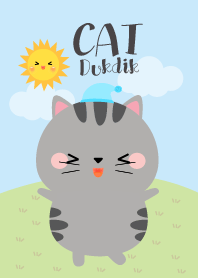 Lovely Gray Cat DukDik Theme2 (jp)