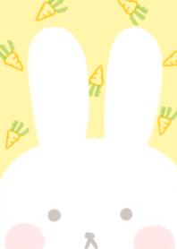 white rabbit and yellow