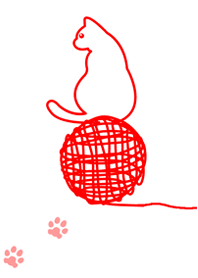 毛糸とネコ
