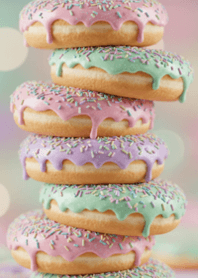 Pastel Donut Tower