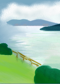 日月潭的湖光山色