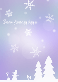 雪の日のファンタジー ～パープル～