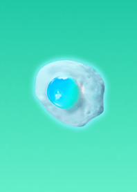 シンプル目玉焼きライトブルー