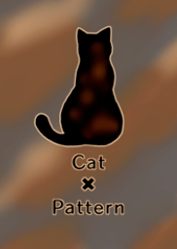 Tortoiseshell cat pattern & silhouette 2