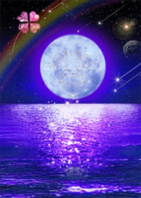 Moon and Dolphin Lucky
