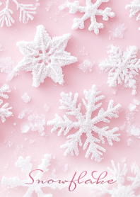snowflake fantasy pink
