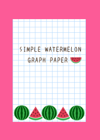 WATERMELON GRAPH PAPER/HOT PINK