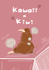 Love Kawaii Kiwi - Pink Valentine's Day