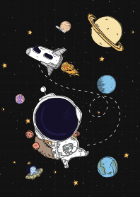 Doodle Nate Space การ์ตูน