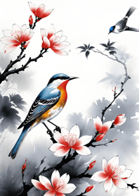 Mountain, Sea, and Moonlit Night 416985