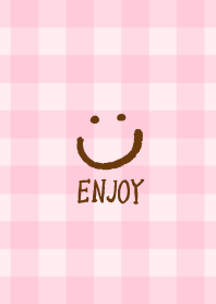 Pink gingham check - smile4-