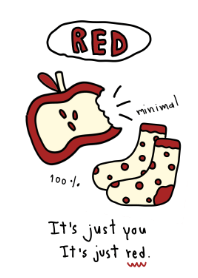It is just red ( revised )