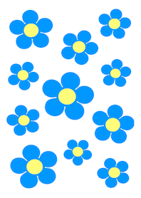 Cute Flowers No.1-W16