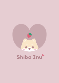 Shiba Inu2 Strawberry - pink