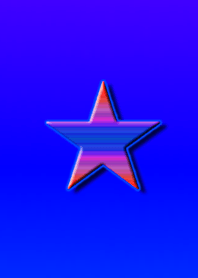 Simple star border blue