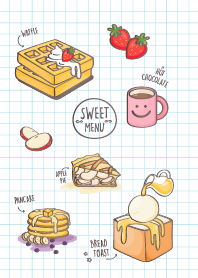 Pastel doodle dessert