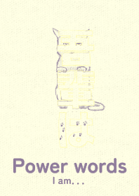 Pwr wd I am Light lemon