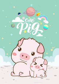 เจ้าหมูน้อยน่ารัก สีมิ้นต์